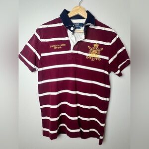 Polo by Ralph Lauren Men's Rugby Stripe vintage Short Sleeve Y2K preppy